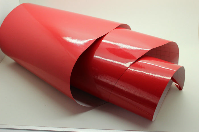 Car Wrap Vinyl RED Gloss Car Vinyl Wrapping sticker film : Air Bubble Free