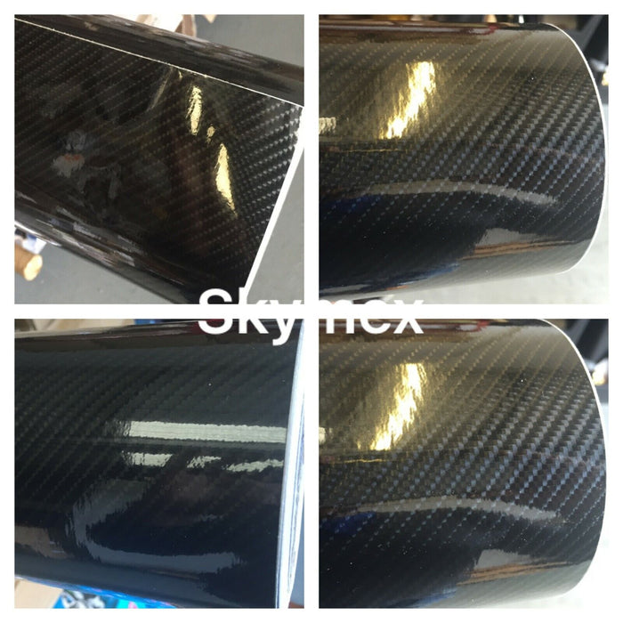 Car vinyl wrap film 3D 4D 7 BLACK Carbon Fibre Auto Motorcycle ( 30cm x 1.52m )