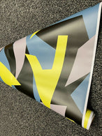 Check Black Yellow Yellow Matte Gloss Car Vinyl Wrap Sheet Film Car Wrapping Film Sticker Air Free