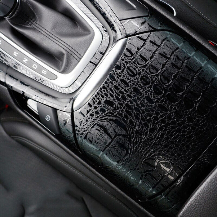 WHITE Snake Skin Car Vinyl wrap film sticker  Crocodile Snake Skin Film vehicle Wrapping Auto