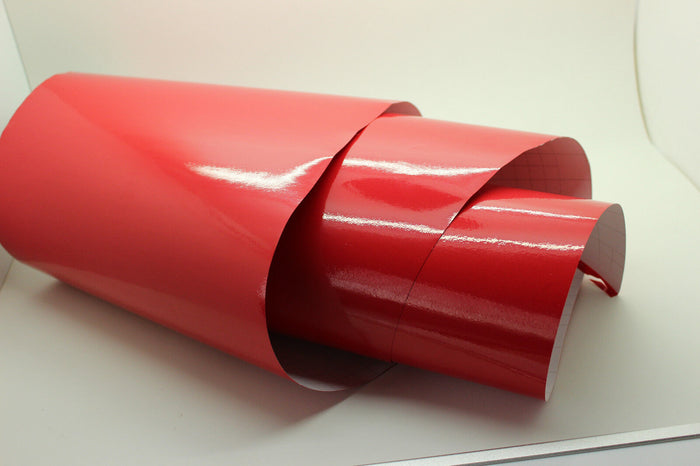 Car Wrap Vinyl RED Gloss Car Vinyl Wrapping sticker film : Air Bubble Free