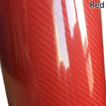 3D 4D 7 RED Carbon Fiber Vinyl Film Wrap DIY Waterproof Auto Motorcycle Car