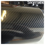 Car vinyl wrap film 3D 4D 7 BLACK Carbon Fibre Auto Motorcycle ( 30cm x 1.52m )