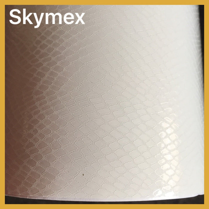 WHITE Snake Skin Car Vinyl wrap film sticker  Crocodile Snake Skin Film vehicle Wrapping Auto